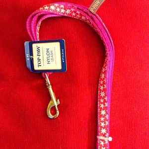 Dog leash new with tags pretty flowers